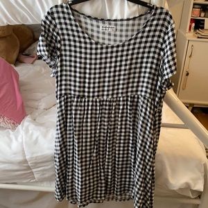 American Apparel Gingham Babydoll Dress